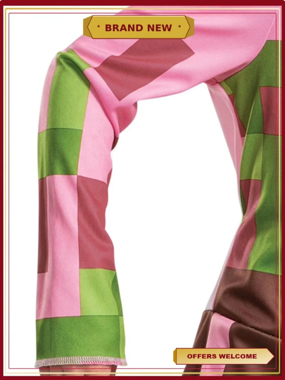 Minecraft Zombie Pigman Classic Child Halloween Costume Jumpsuit Half Mask